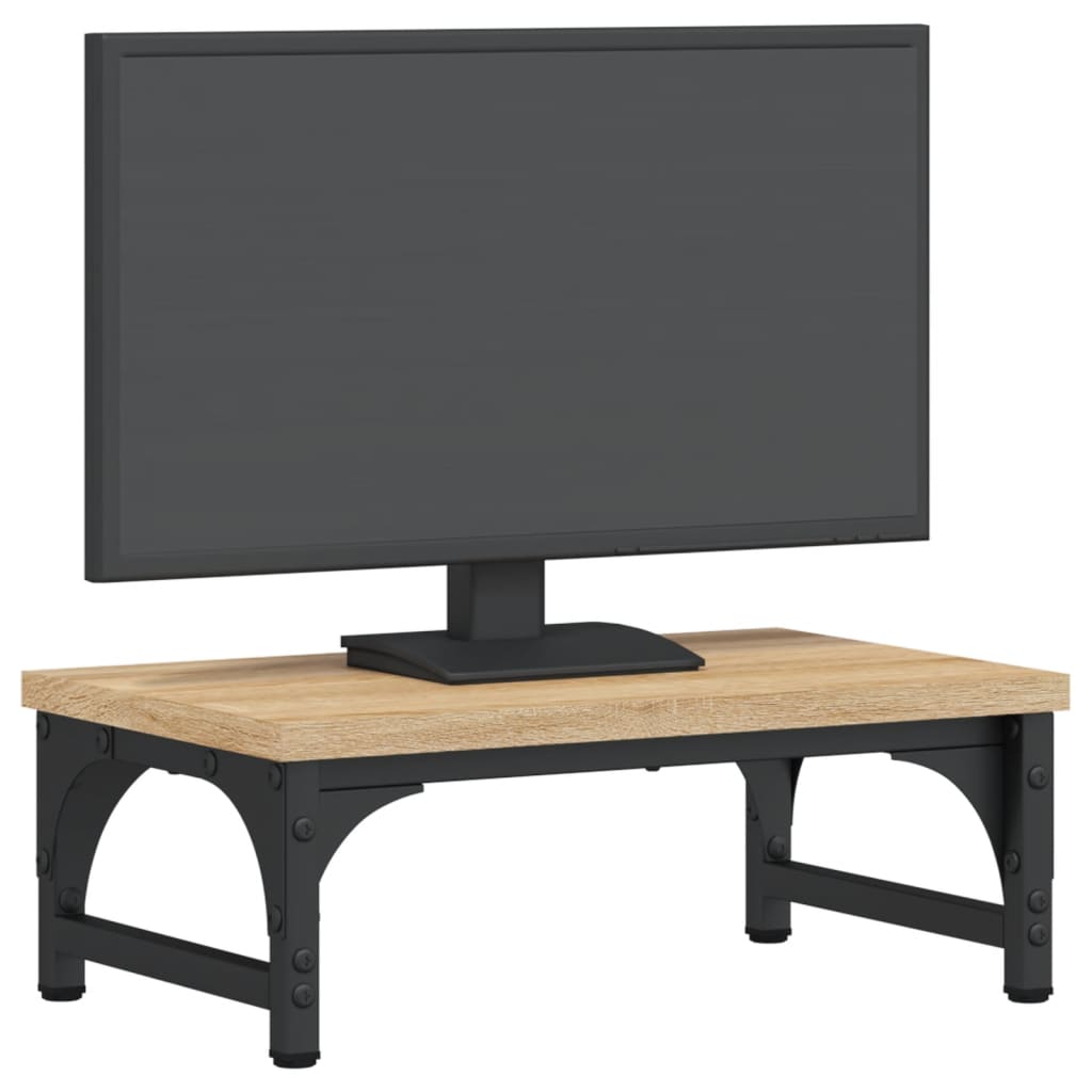 skærmstander 37x23x14 cm konstrueret træ sonoma-eg