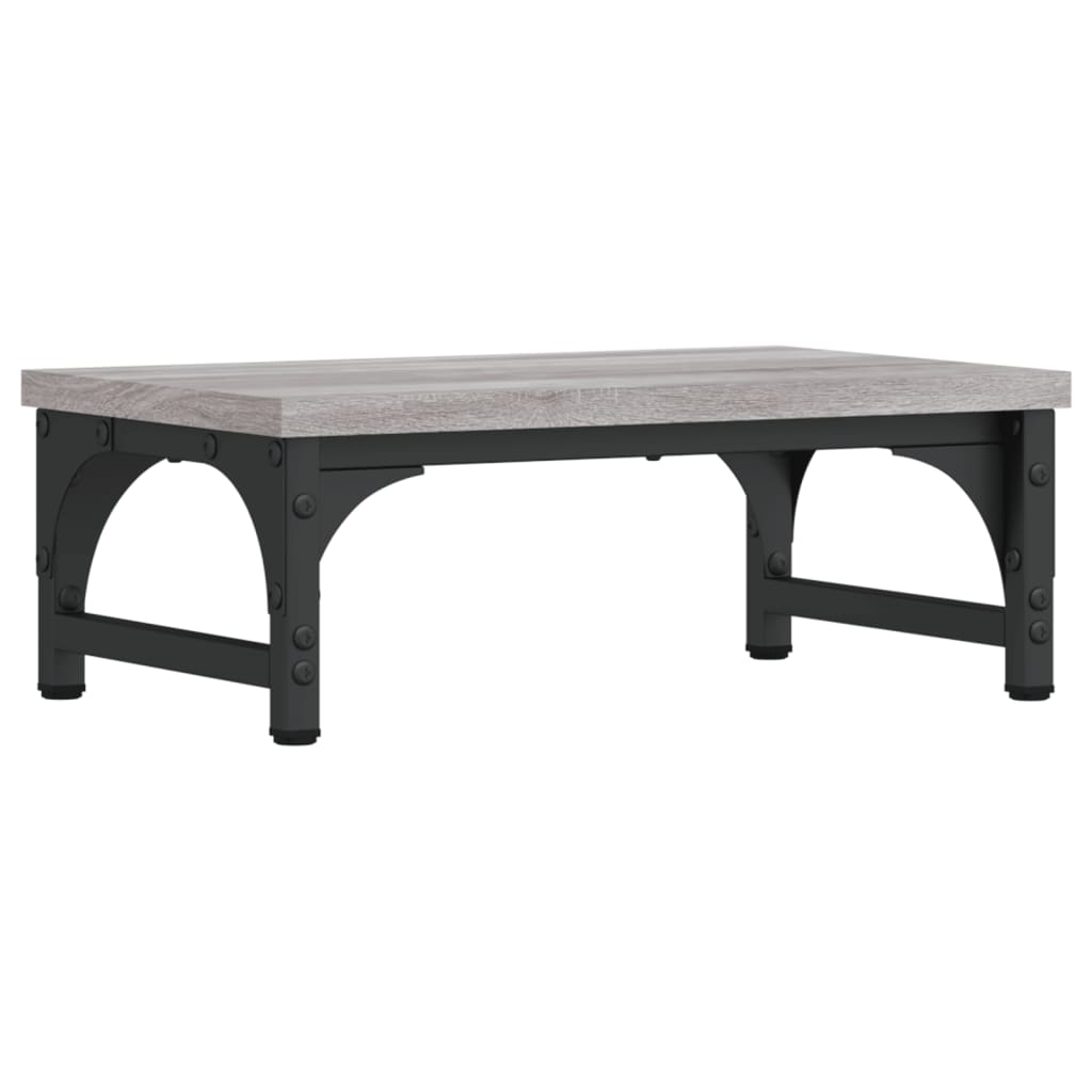 skærmstander 37x23x14 cm konstrueret træ grå sonoma-eg