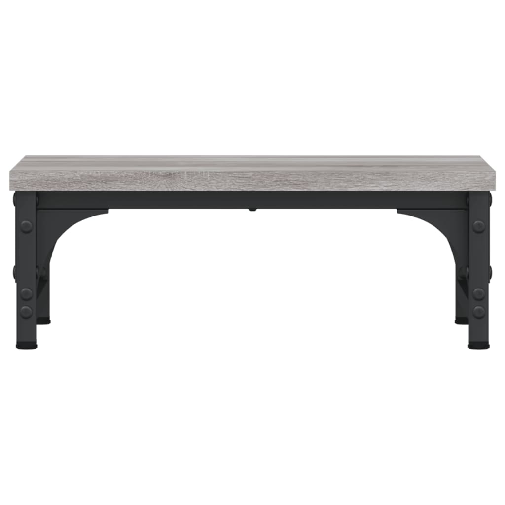skærmstander 37x23x14 cm konstrueret træ grå sonoma-eg
