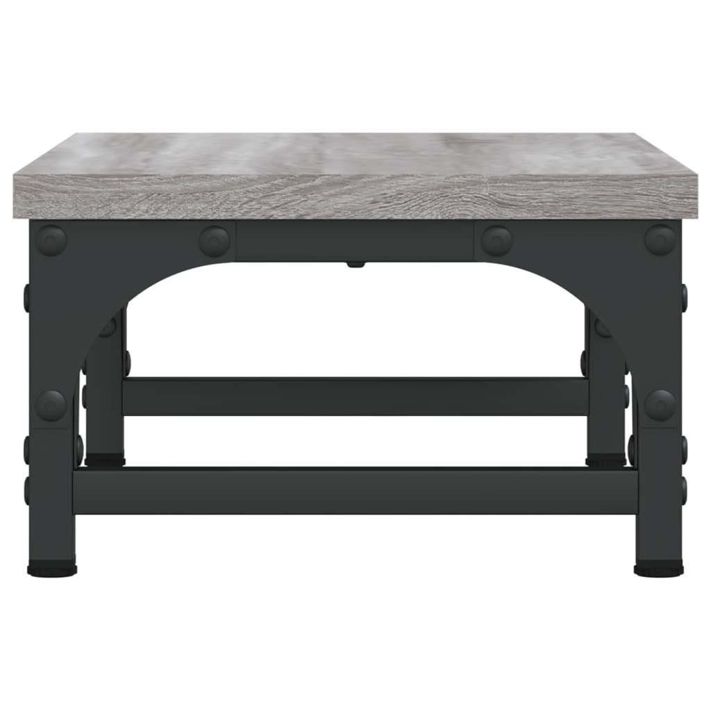 skærmstander 37x23x14 cm konstrueret træ grå sonoma-eg