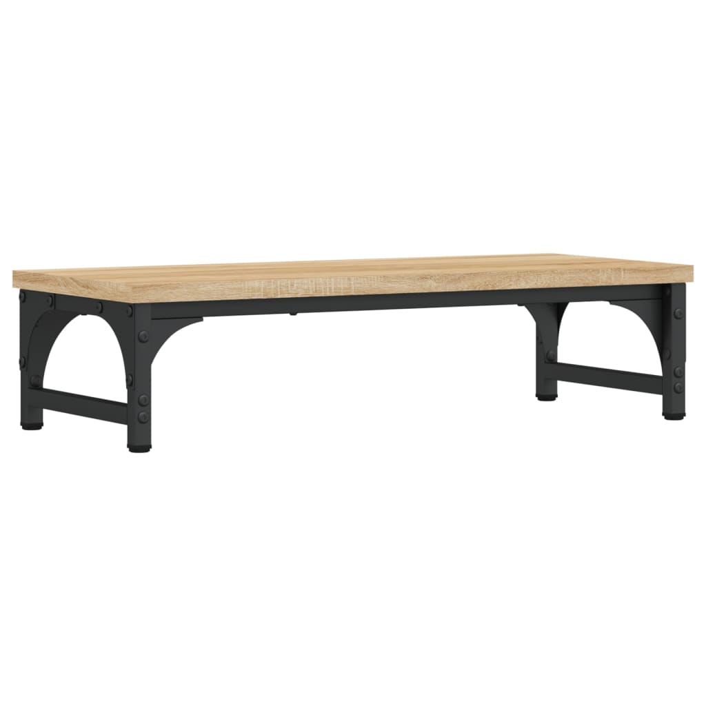 skærmstander 55x23x14 cm konstrueret træ sonoma-eg