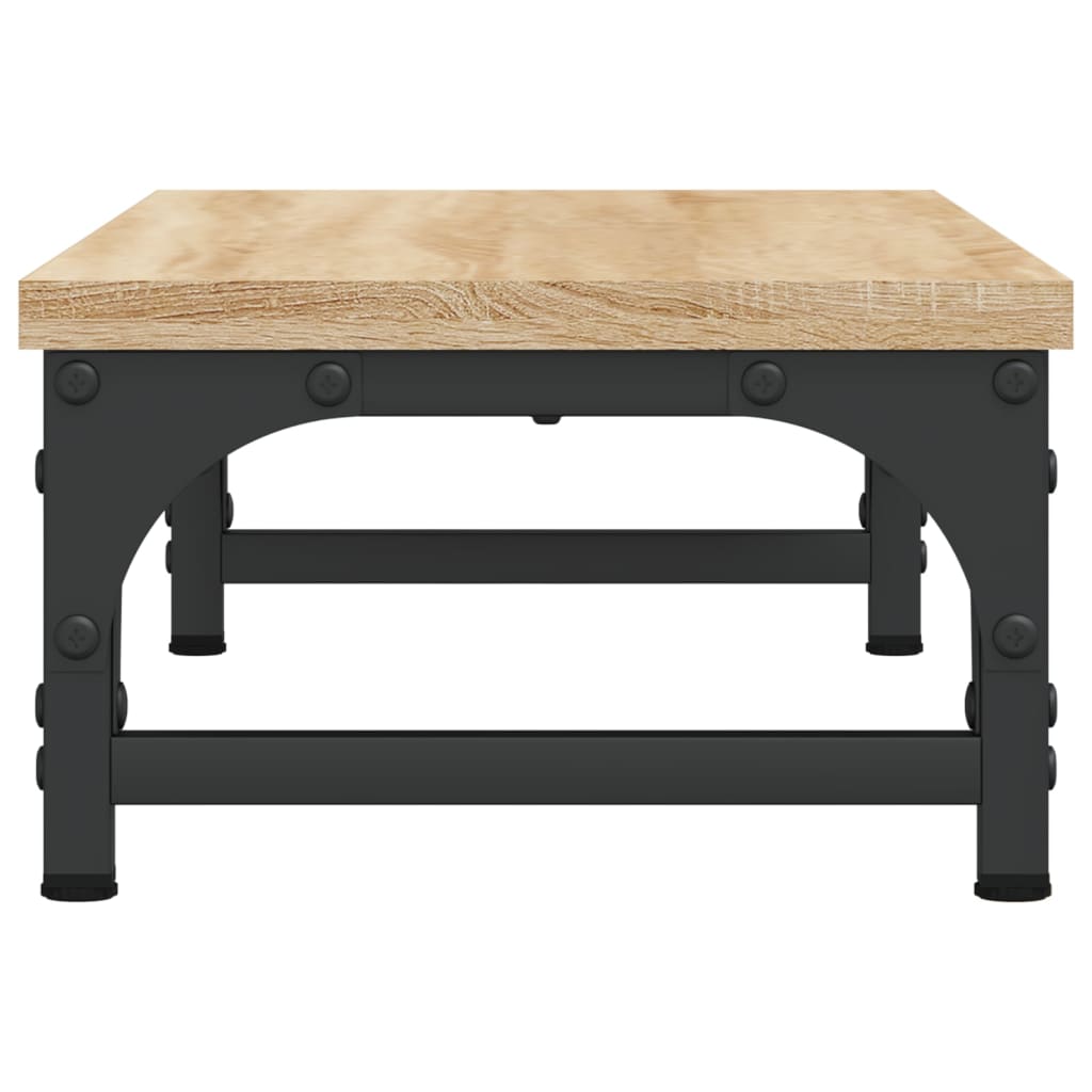 skærmstander 55x23x14 cm konstrueret træ sonoma-eg
