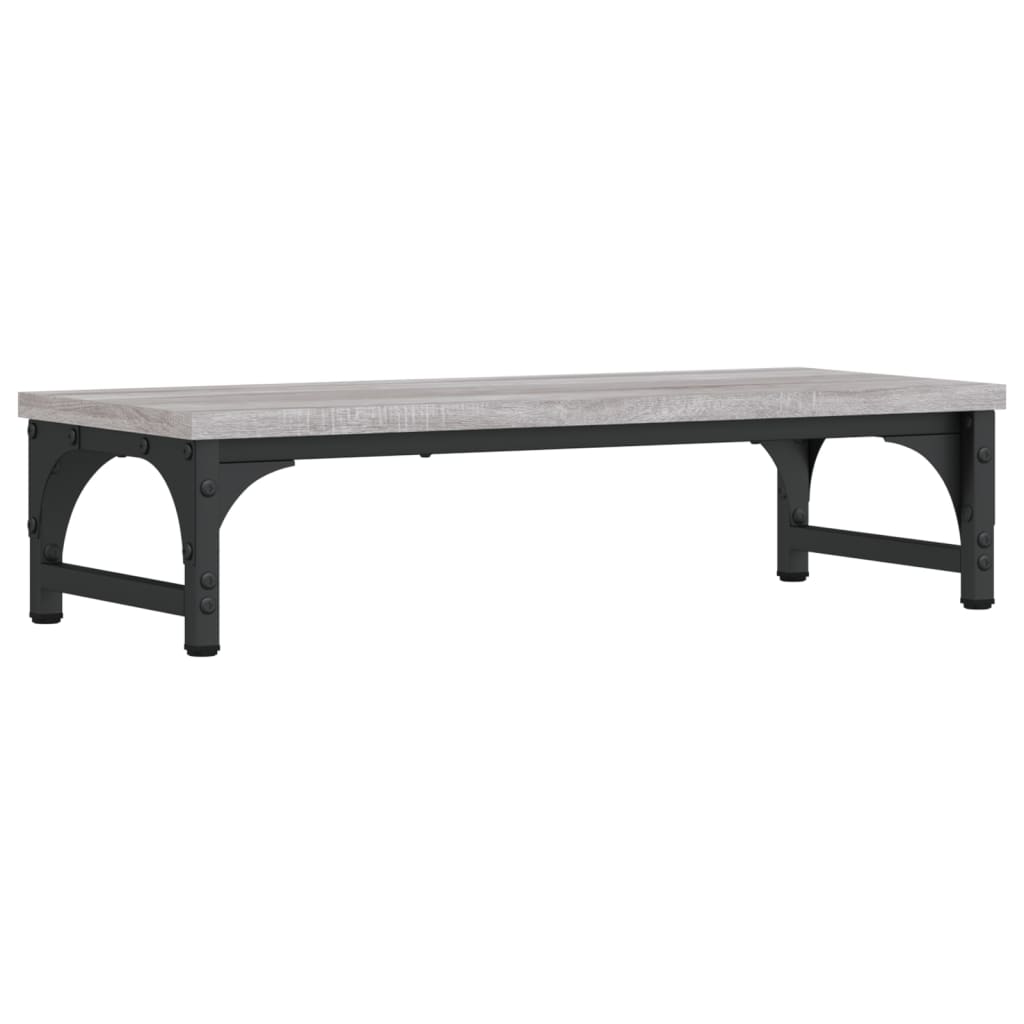 skærmstander 55x23x14 cm konstrueret træ grå sonoma-eg