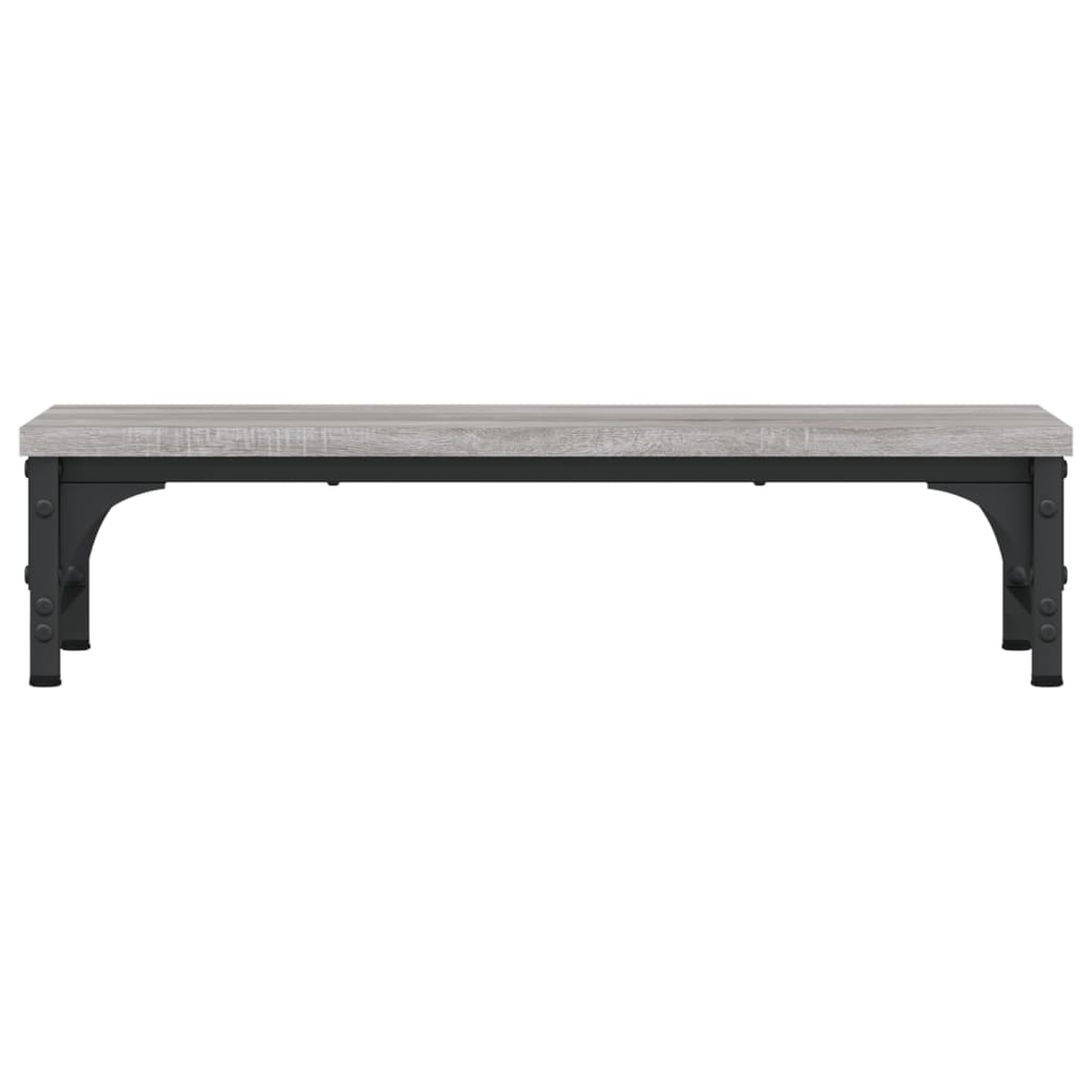 skærmstander 55x23x14 cm konstrueret træ grå sonoma-eg