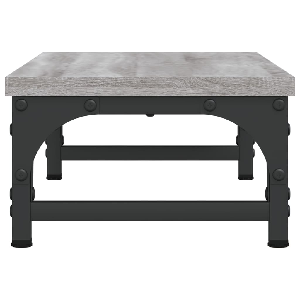 skærmstander 55x23x14 cm konstrueret træ grå sonoma-eg