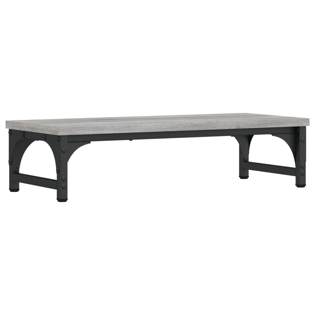 skærmstander 55x23x14 cm konstrueret træ grå sonoma-eg