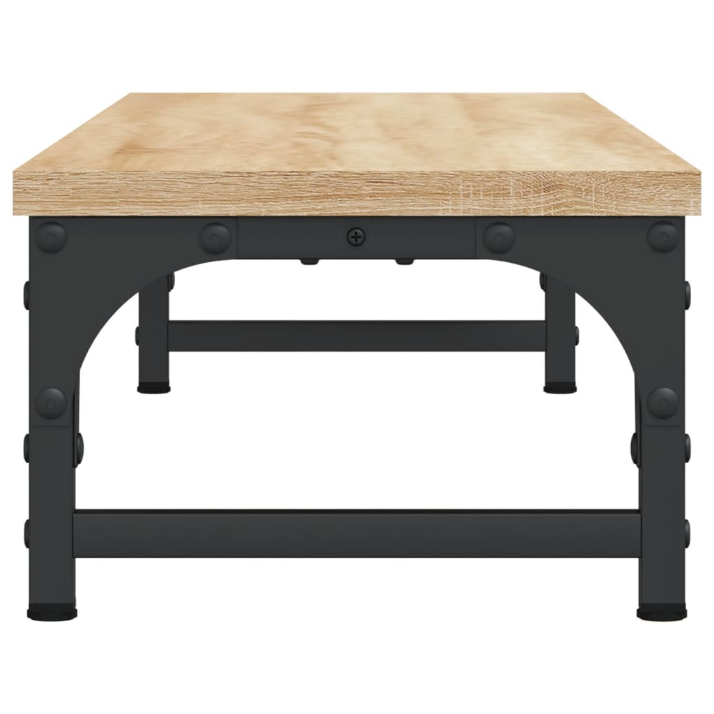 skærmstander 85x23x15,5 cm konstrueret træ sonoma-eg