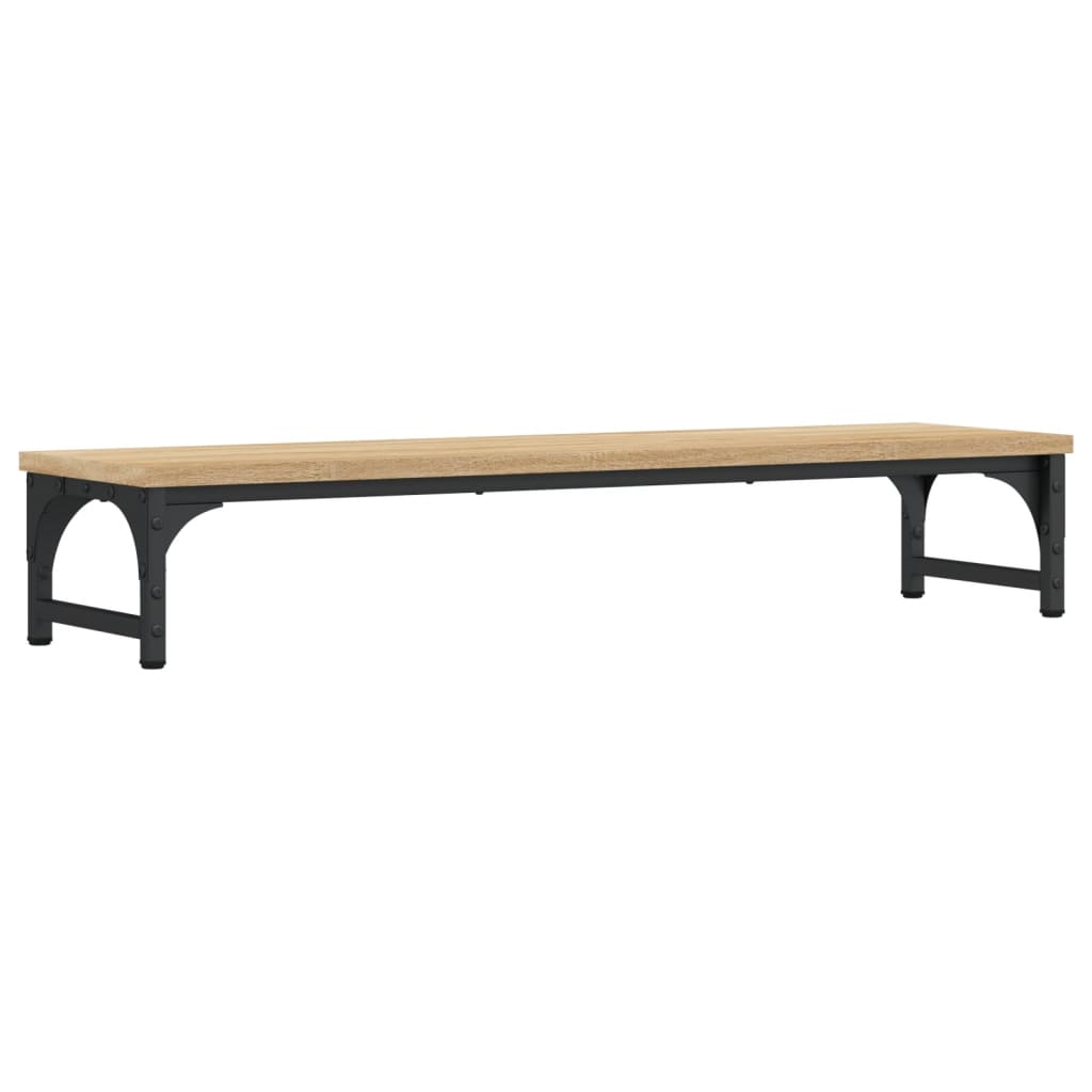skærmstander 85x23x15,5 cm konstrueret træ sonoma-eg