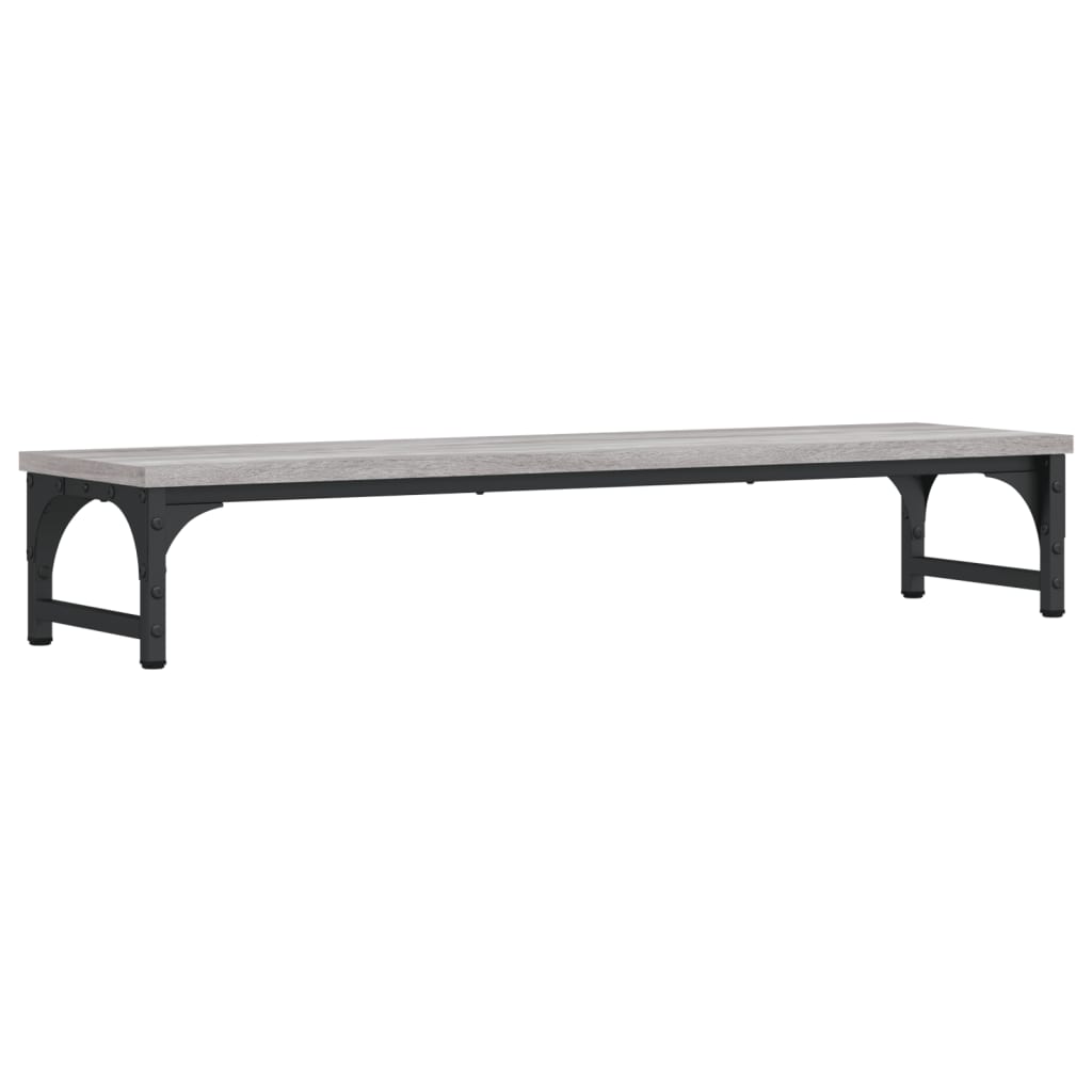skærmstander 85x23x15,5 cm konstrueret træ grå sonoma-eg