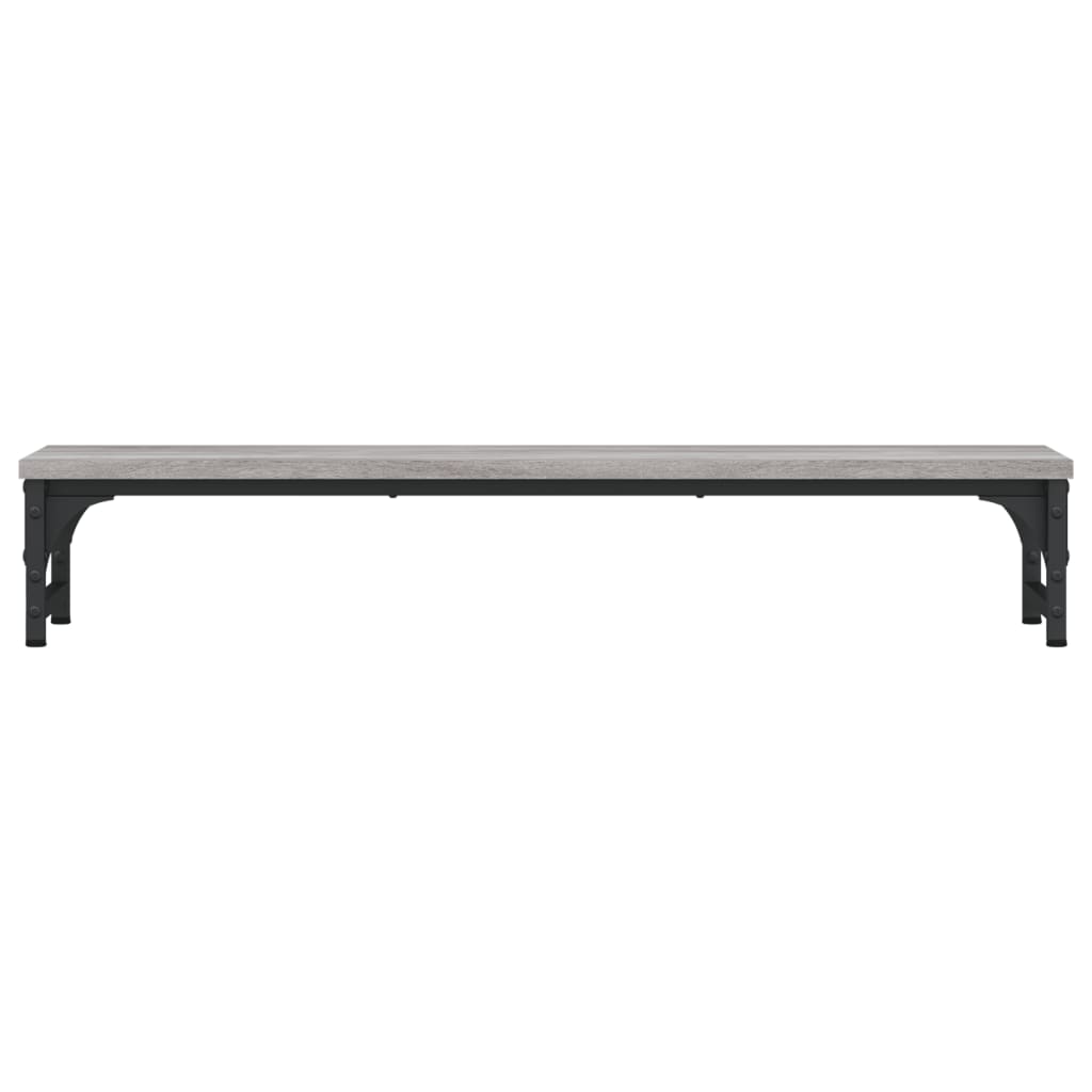 skærmstander 85x23x15,5 cm konstrueret træ grå sonoma-eg