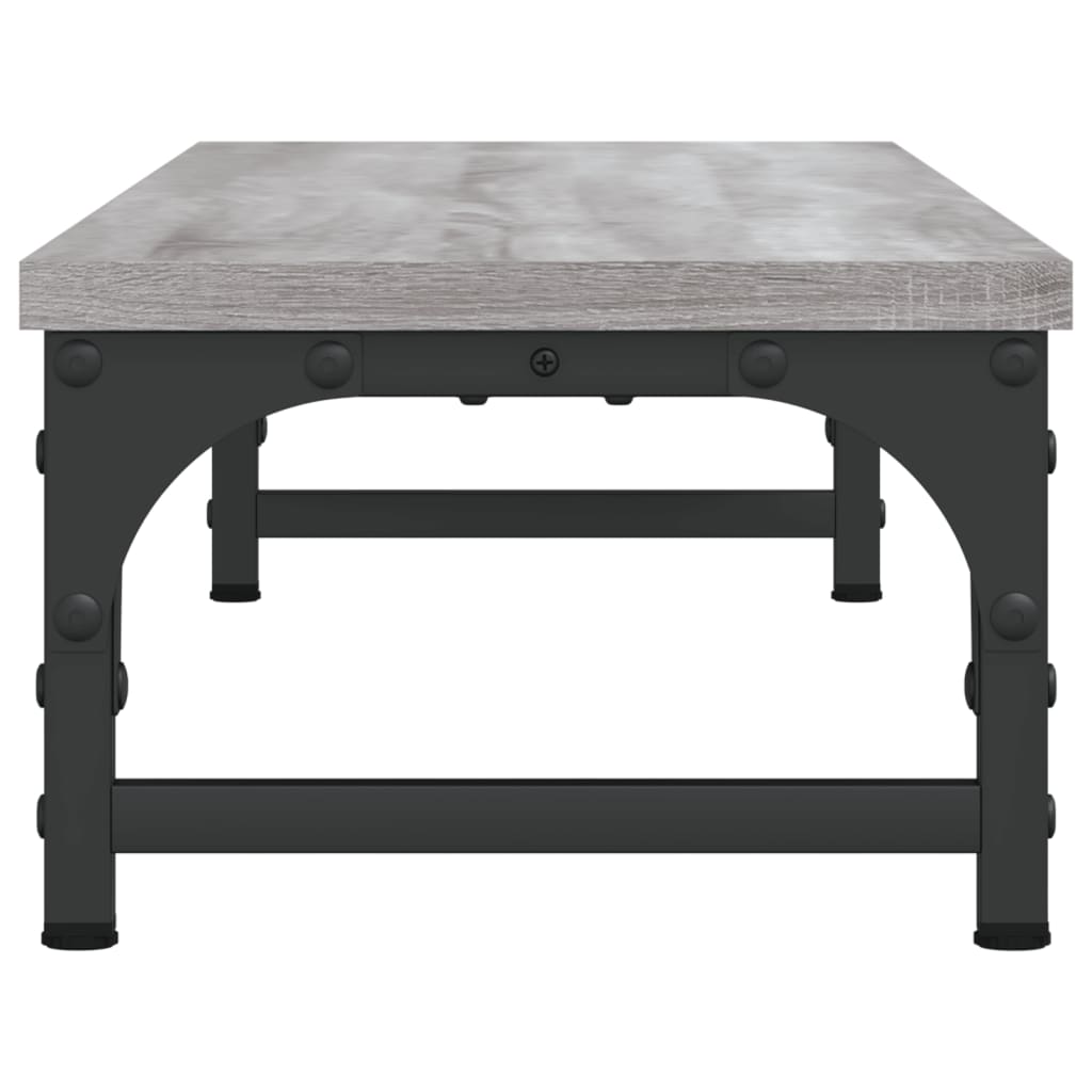 skærmstander 85x23x15,5 cm konstrueret træ grå sonoma-eg