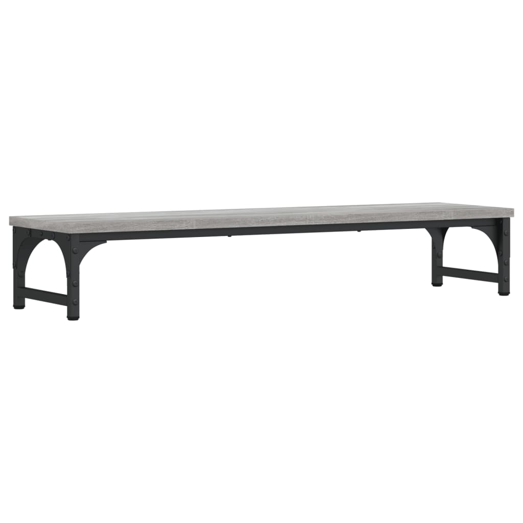 skærmstander 85x23x15,5 cm konstrueret træ grå sonoma-eg