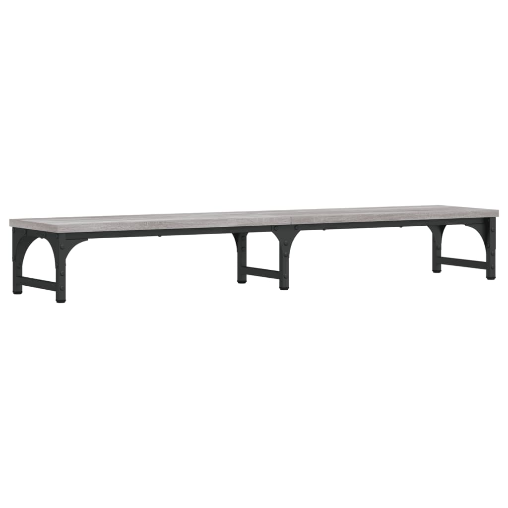 skærmstander 105x23x15,5 cm konstrueret træ grå sonoma-eg