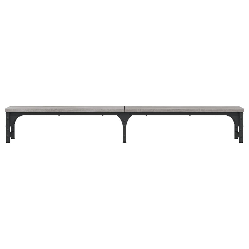 skærmstander 105x23x15,5 cm konstrueret træ grå sonoma-eg