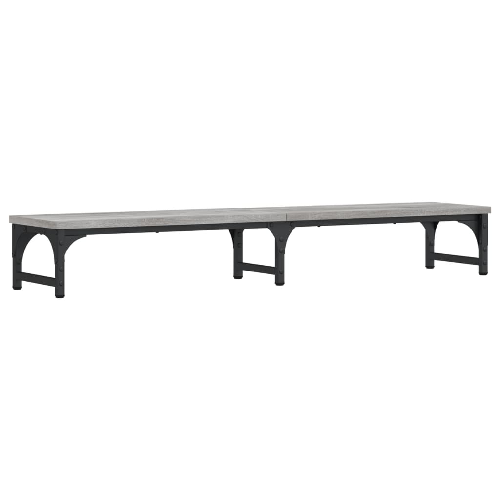 skærmstander 105x23x15,5 cm konstrueret træ grå sonoma-eg