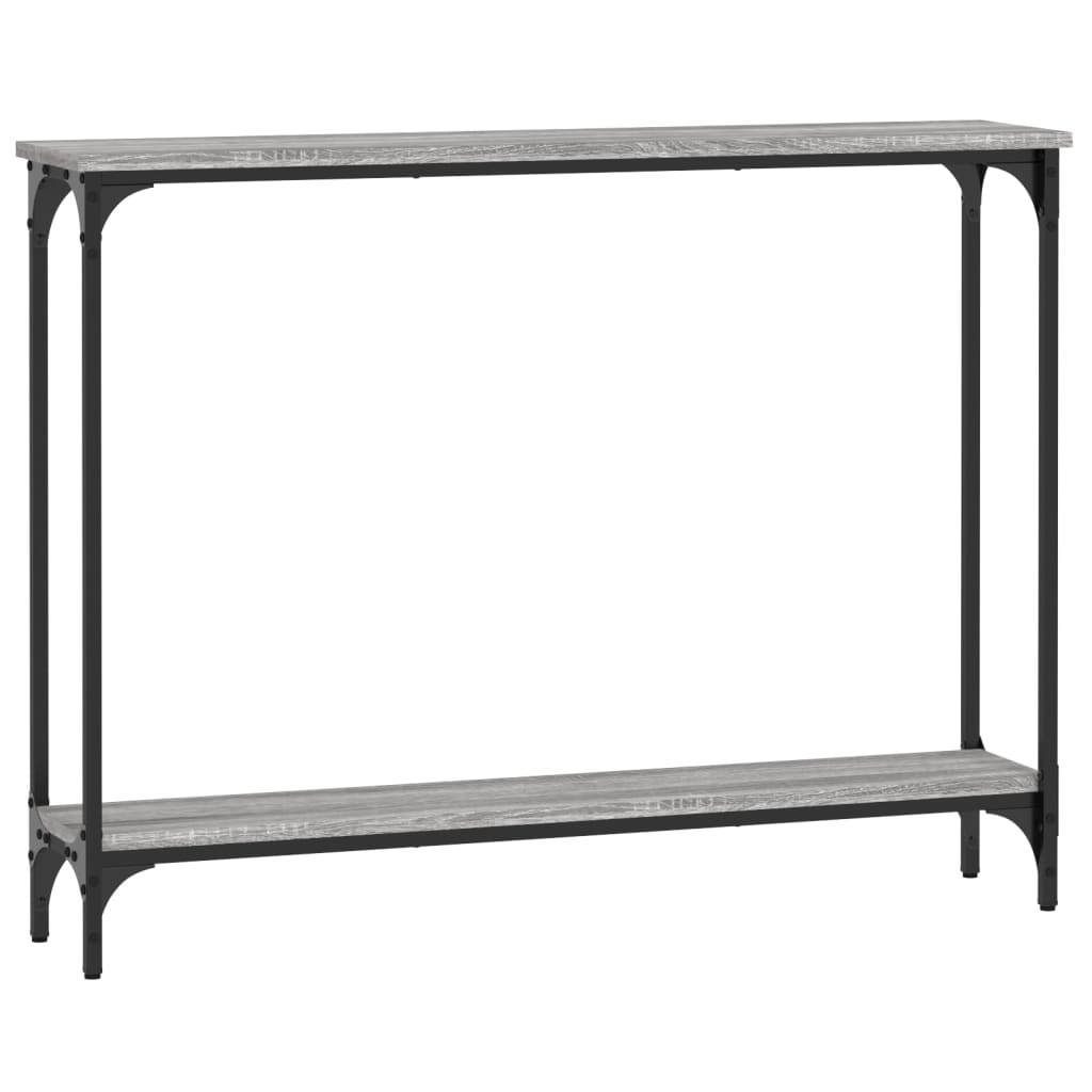 konsolbord 100x22,5x75 cm konstrueret træ grå sonoma-eg