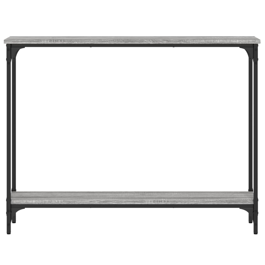 konsolbord 100x22,5x75 cm konstrueret træ grå sonoma-eg