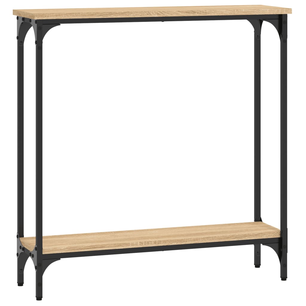 konsolbord Sonoma eg 75x22,5x75 cm konstrueret træ