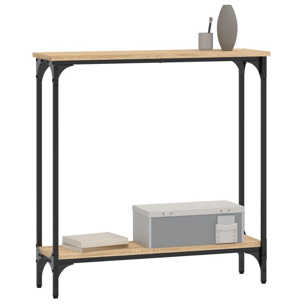 konsolbord Sonoma eg 75x22,5x75 cm konstrueret træ