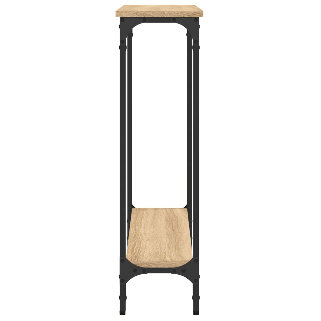 konsolbord Sonoma eg 75x22,5x75 cm konstrueret træ