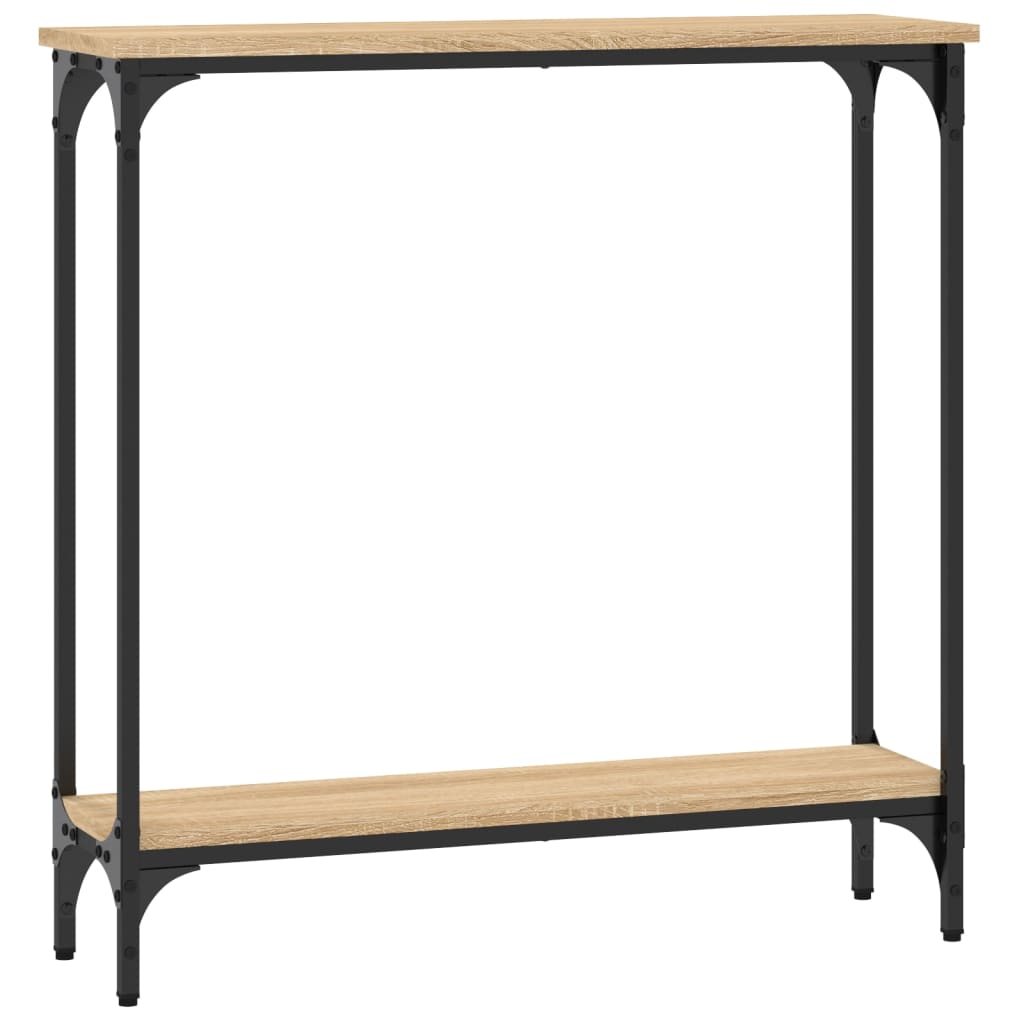 konsolbord Sonoma eg 75x22,5x75 cm konstrueret træ