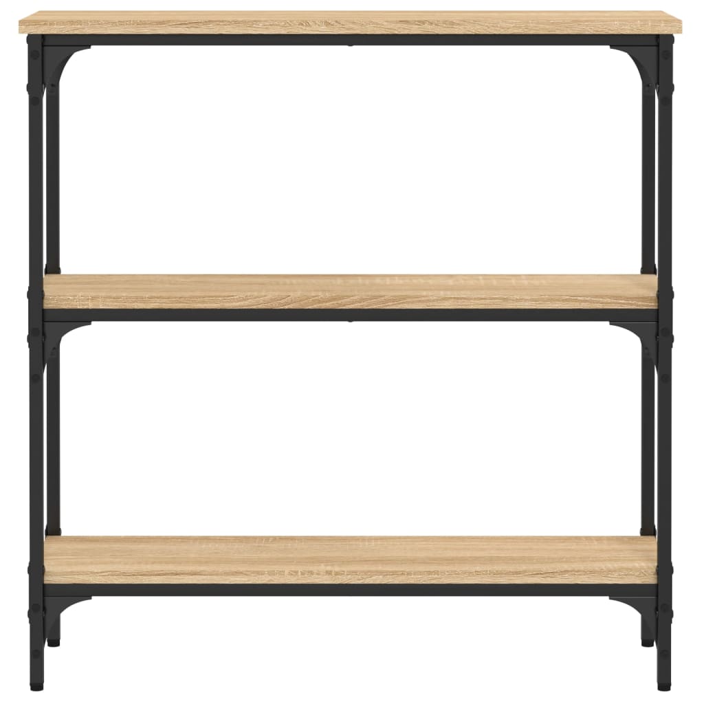 konsolbord Sonoma eg 75x22,5x75 cm konstrueret træ