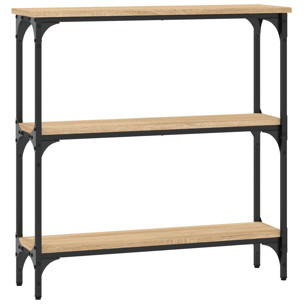konsolbord Sonoma eg 75x22,5x75 cm konstrueret træ