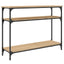 konsolbord 100x29x75 cm konstrueret træ sonoma-eg