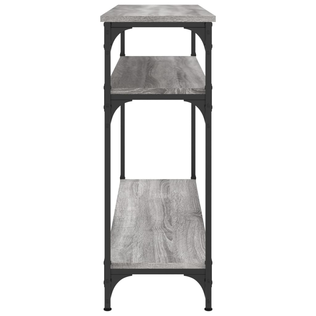 konsolbord 100x29x75 cm konstrueret træ grå sonoma-eg