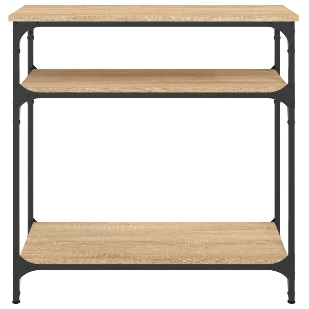 konsolbord 75x29x75 cm konstrueret træ sonoma-eg