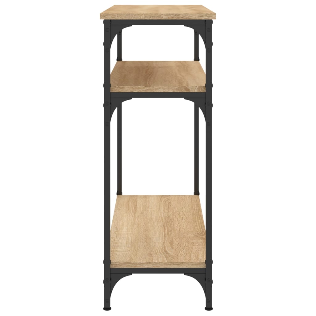 konsolbord 75x29x75 cm konstrueret træ sonoma-eg