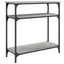 konsolbord 75x29x75 cm konstrueret træ grå sonoma-eg