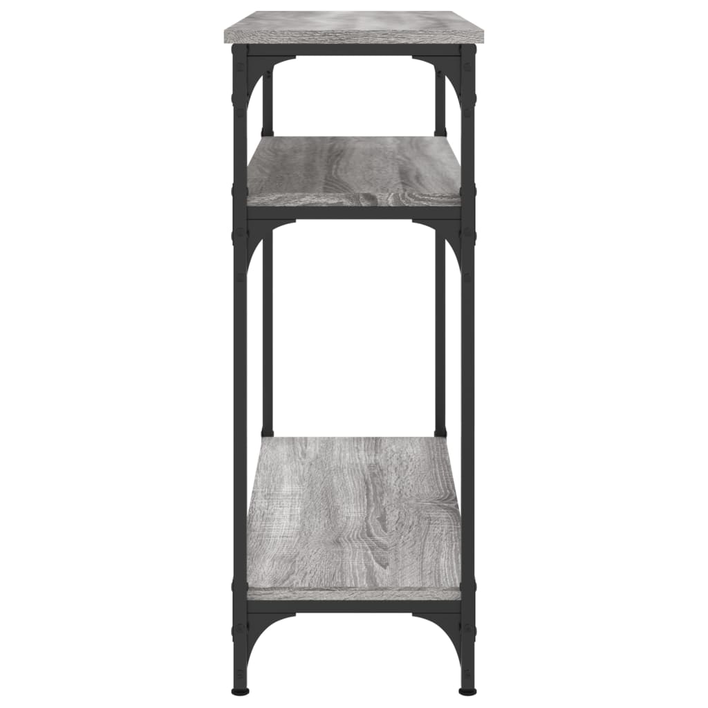 konsolbord 75x29x75 cm konstrueret træ grå sonoma-eg