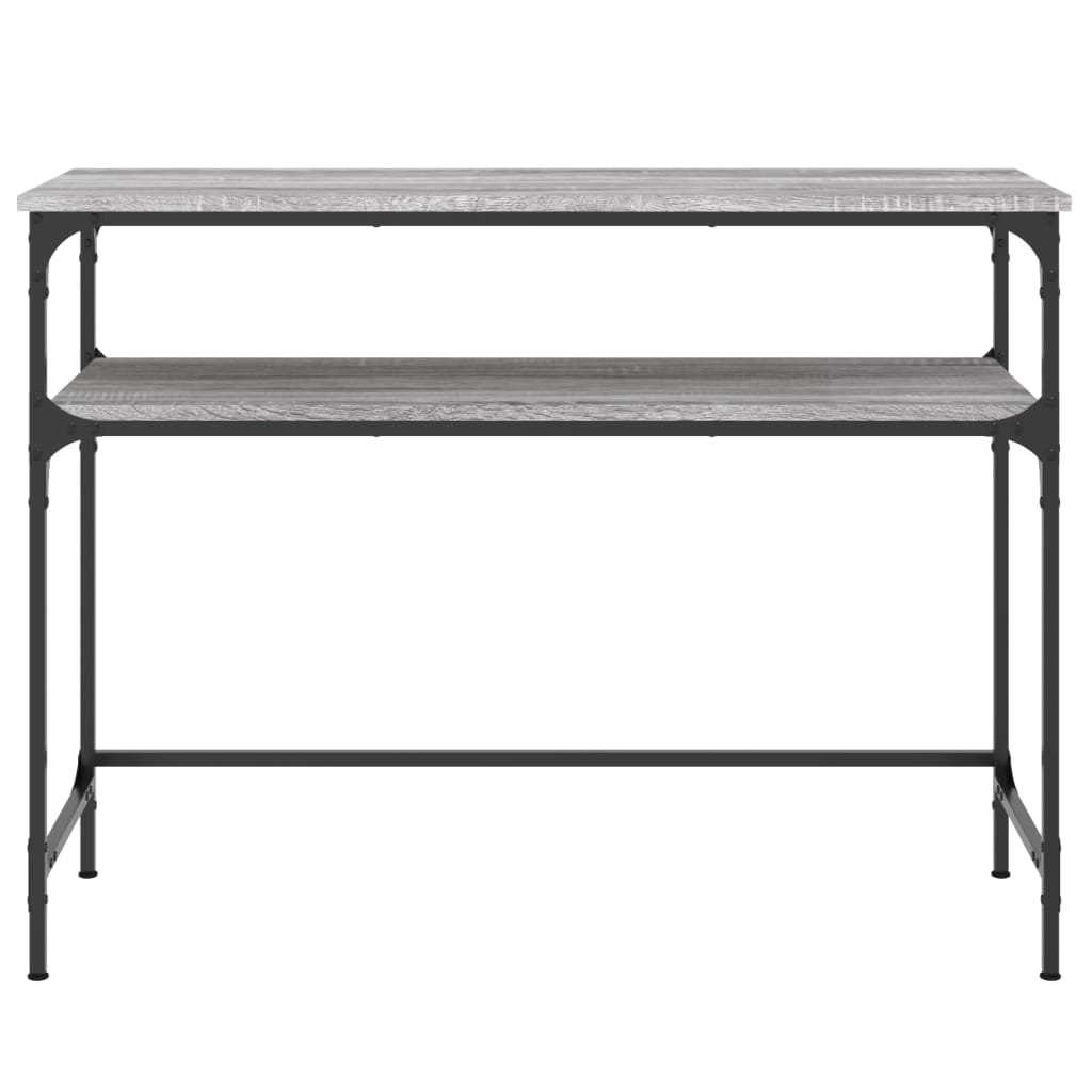konsolbord 100x35,5x75 cm konstrueret træ grå sonoma-eg