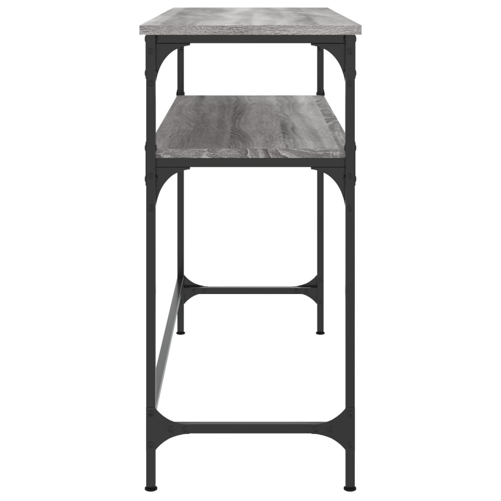 konsolbord 100x35,5x75 cm konstrueret træ grå sonoma-eg