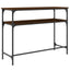konsolbord 100x35,5x75 cm konstrueret træ brunt egetræ