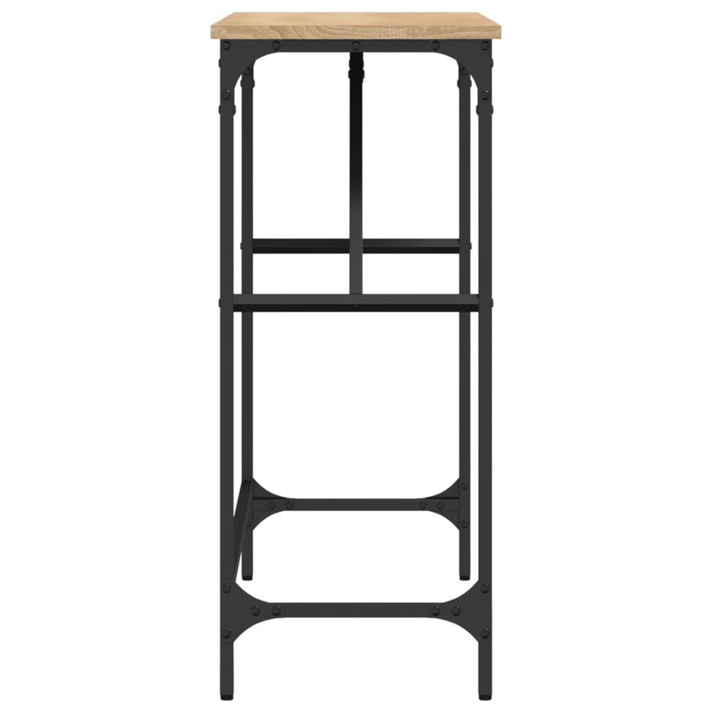 konsolbord 100x32x75 cm konstrueret træ sonoma-eg
