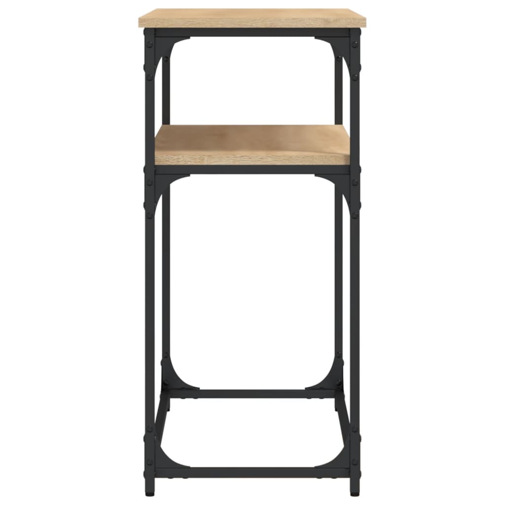 konsolbord 100x35,5x75 cm konstrueret træ sonoma-eg