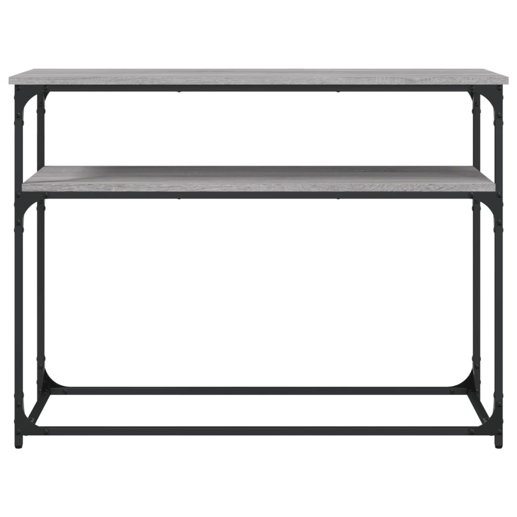 konsolbord 100x35,5x75 cm konstrueret træ grå sonoma-eg