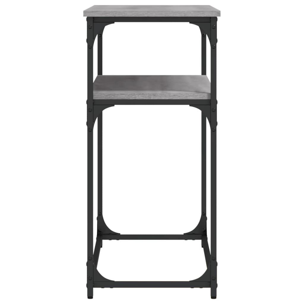 konsolbord 100x35,5x75 cm konstrueret træ grå sonoma-eg