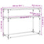 konsolbord 100x35,5x75 cm konstrueret træ brunt egetræ