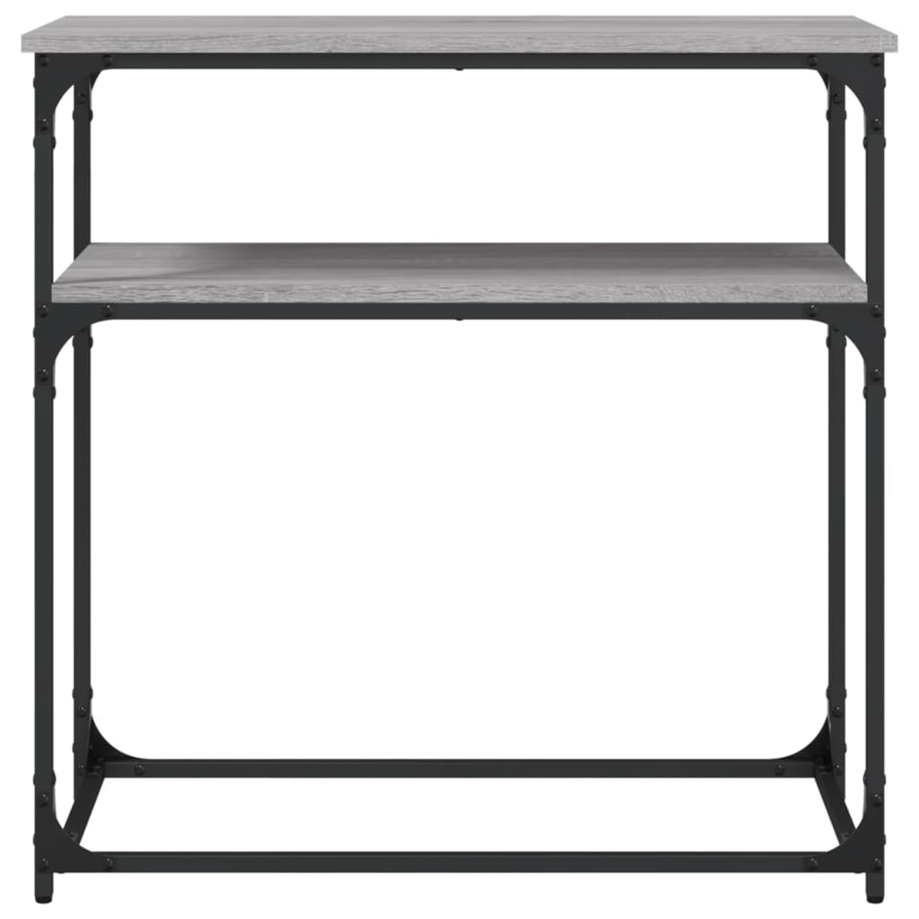konsolbord 75x35,5x75 cm konstrueret træ grå sonoma-eg