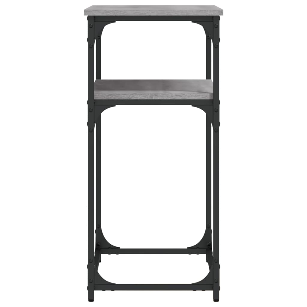 konsolbord 75x35,5x75 cm konstrueret træ grå sonoma-eg