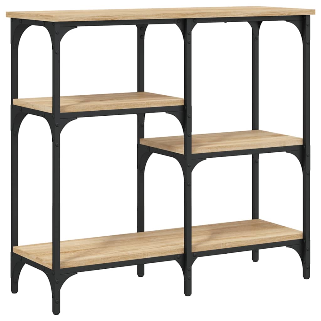 konsolbord Sonoma eg 80x29x75 cm konstrueret træ
