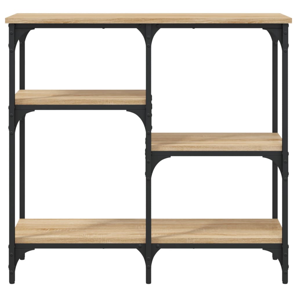 konsolbord Sonoma eg 80x29x75 cm konstrueret træ