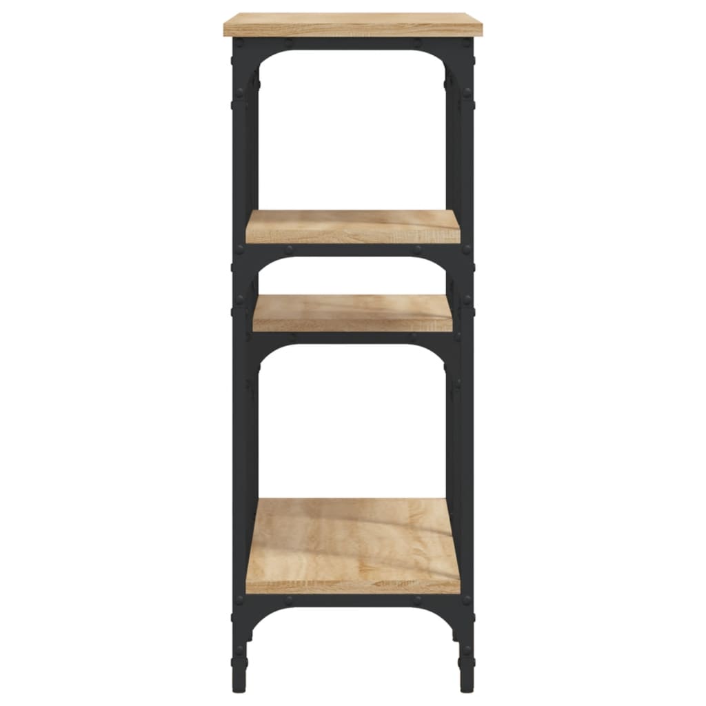 konsolbord Sonoma eg 80x29x75 cm konstrueret træ