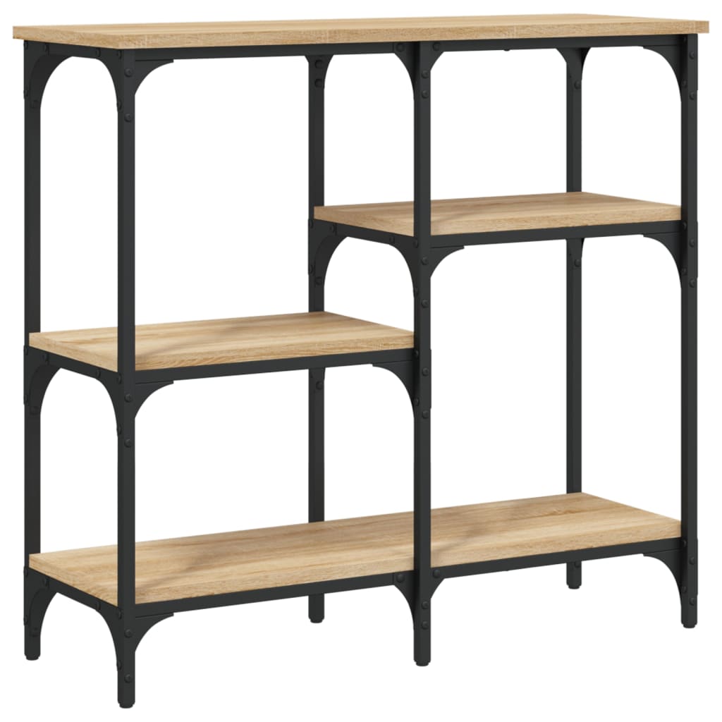 konsolbord Sonoma eg 80x29x75 cm konstrueret træ