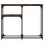 konsolbord 90x22,5x75 cm konstrueret træ røget egetræsfarve