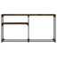 konsolbord 145x22,5x75 cm konstrueret træ røget egetræsfarve