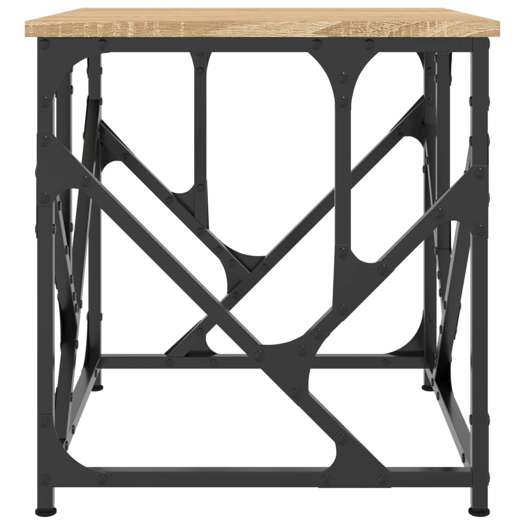 sofabord 45x45x47,5 cm konstrueret træ sonoma-eg